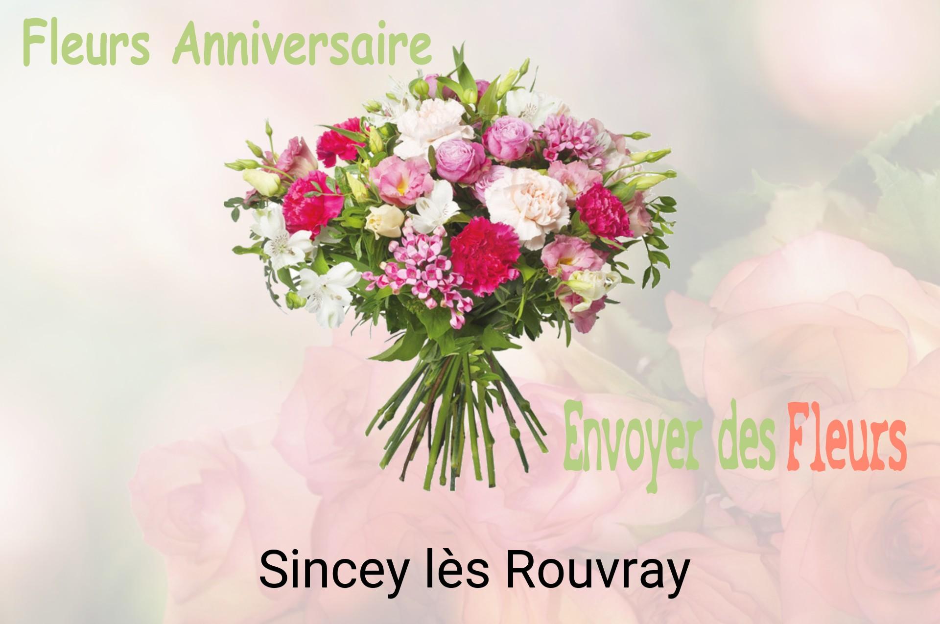 Bouquet de fleurs d’anniversaire livré à Sincey-lès-Rouvray