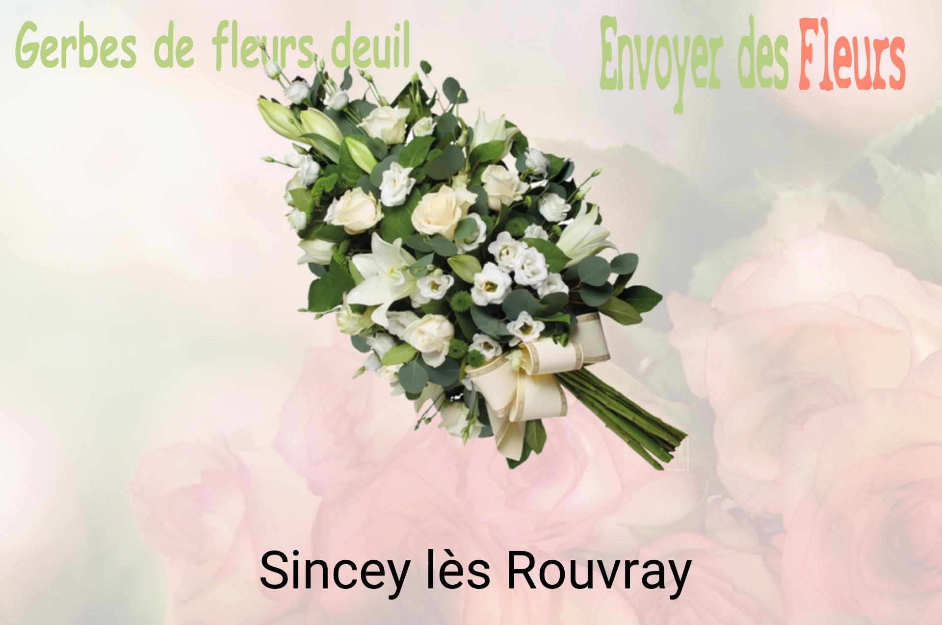 Gerbe de fleurs de deuil livrée à Sincey-lès-Rouvray